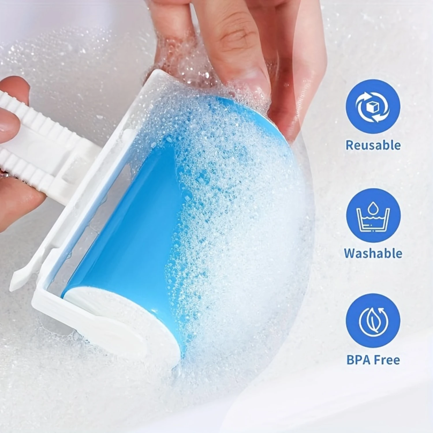 10pcs Sticky Hair Roller/Hand Held Carpet Roller, Washable Reusable Roller for Pet Hair Super Sticky, Dog Hair Roller, Removes P
