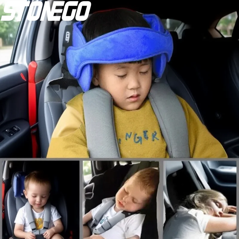 

Baby Child Head Protection Belt Cotton Car Safety Seat Headrest Adjustable Neck Support Strap