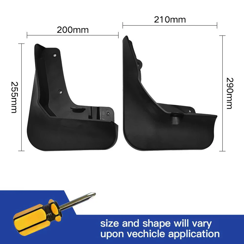 4Pcs Front & Rear Mud Flaps Splash Guards Mudguards For Geely Atlas Boyue Pro / Azkarra2020-2021