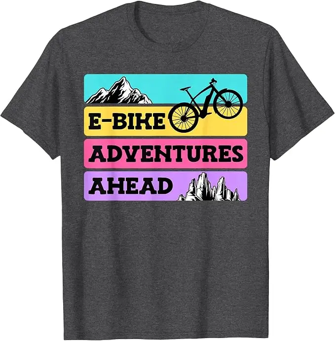 EBike-Fahrer: E-Bike-Abenteuer liegen vor Ihnen – Lustiges E-Bike-T-Shirt, Y2K Mountainbike-Fahrliebhaber-Grafik, Outdoor-Kleidung mit Spruch-T-Shirt – Detail 7