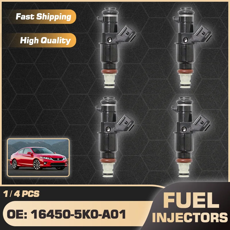 

4 Cylinders Engine Fuel Injectors Nozzle For Honda Accord MK9 2.0L L4 2014 2015 2016 2017 16450-5K0-A01 Car Accessories 1/4 Pcs