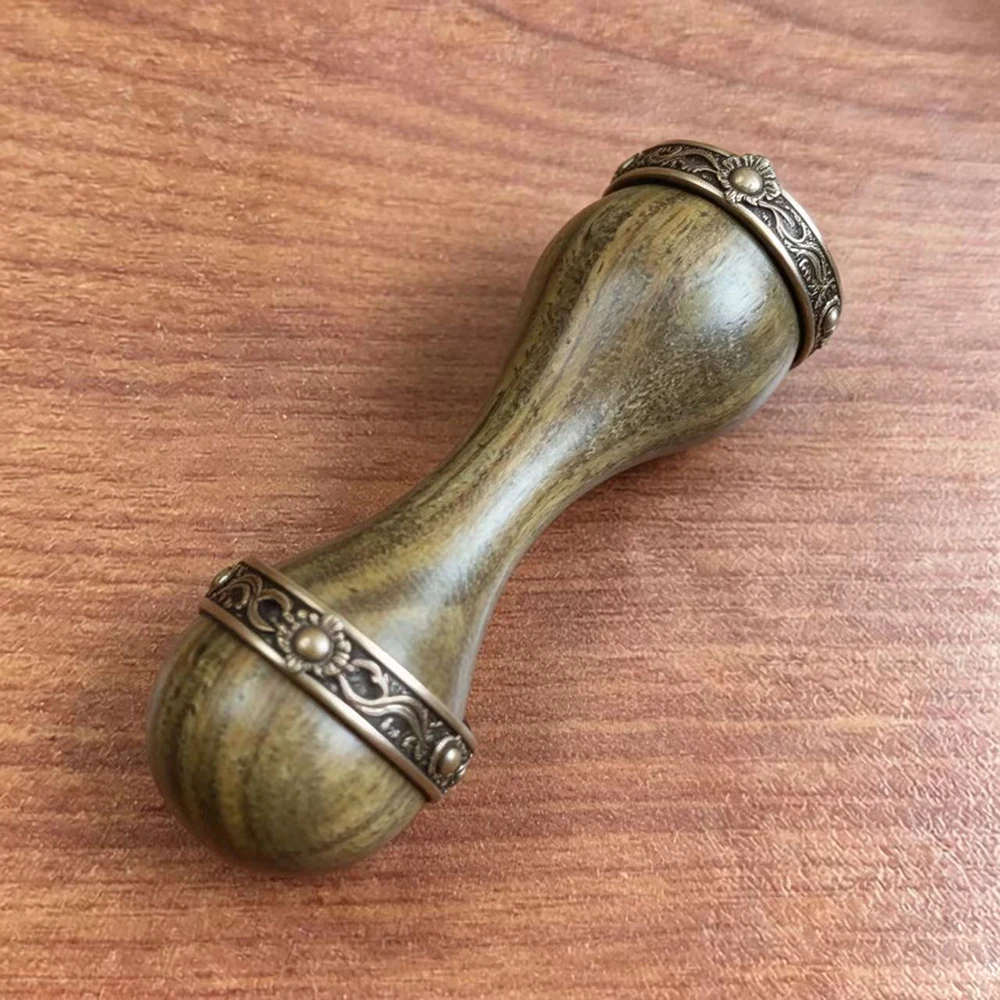Wood Finger Ring Display Holder Rosewood Ring Storage Stand Mini Earring Showcase Dumbbell Style Weeding Ring Organizer Stand