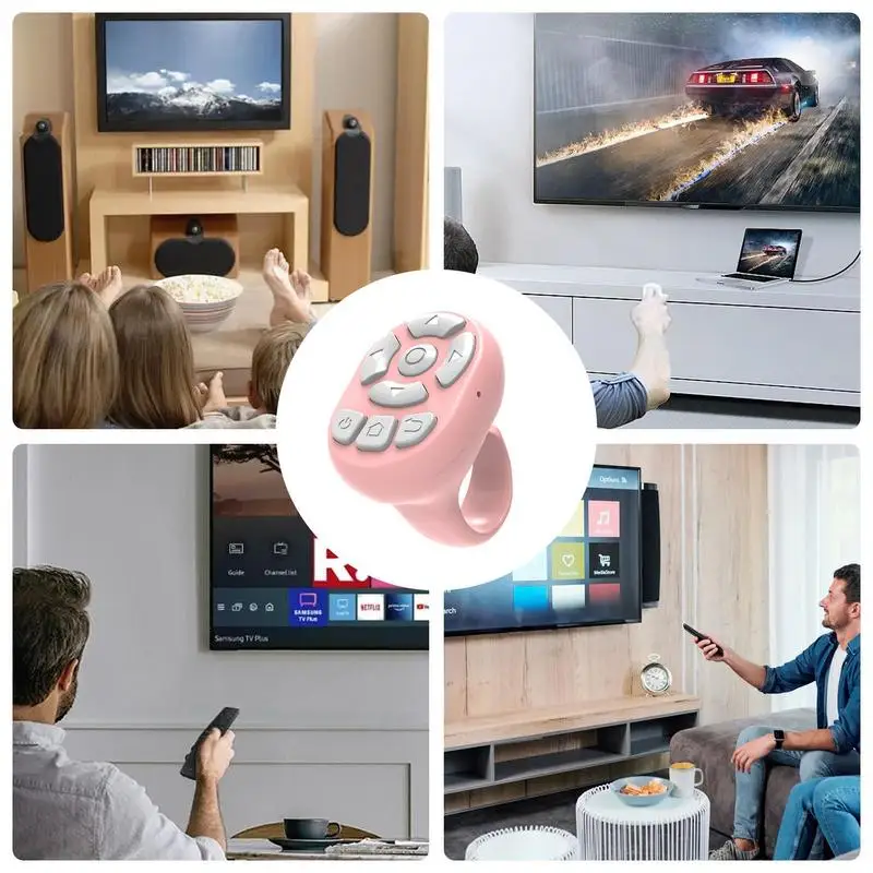 家族や友人のためのポータブルワイヤレスリモートシャッター、指輪指先リモコン、革新的