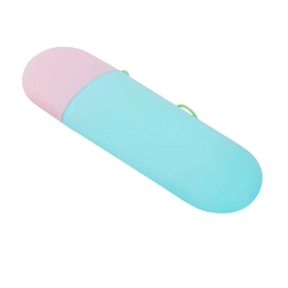 

Toothbrush Box Travel Organizer and Toothpaste Case Holder with Cover Pink Traveling Storage Pp