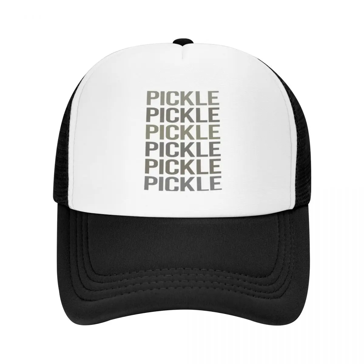 Gray Text Art Pickle Pickles Pickling Baseball Cap sun hat Sunhat Mountaineering Hats Woman Men's