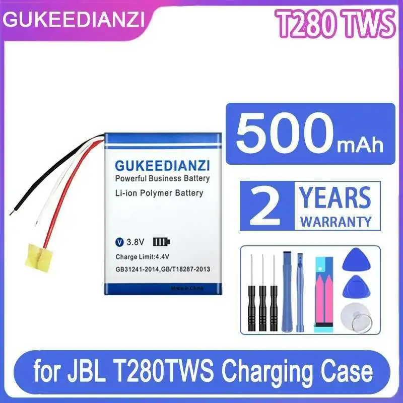 

Earphone Battery 500Mah For Jbl T280 Tws T280TWS Wireless Bluetooth Headset Charging Case Charge Box