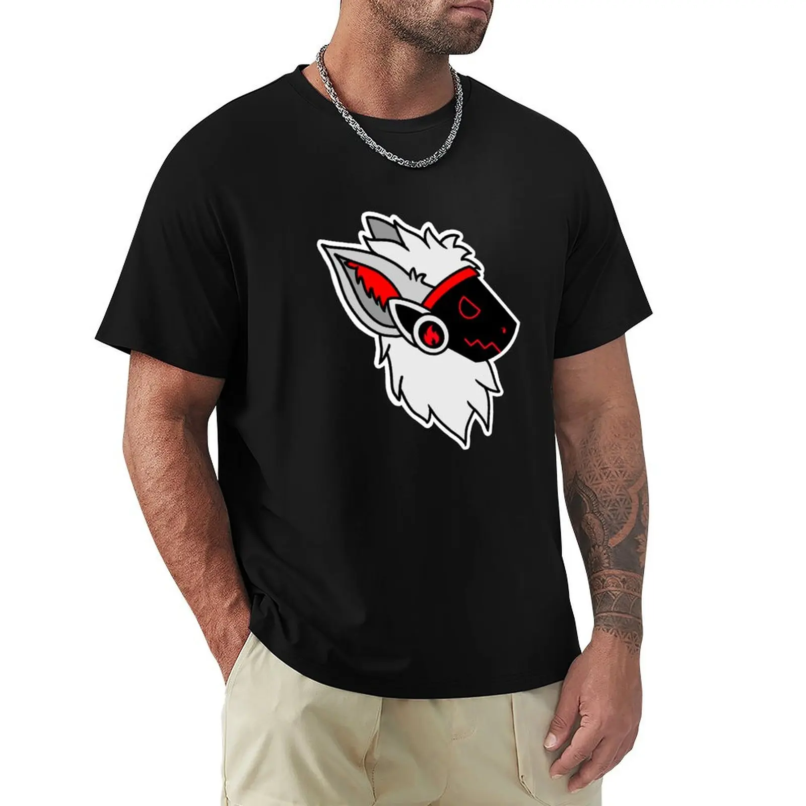 

Furry Protogen Art T-Shirt Abstract Pattern Print Top