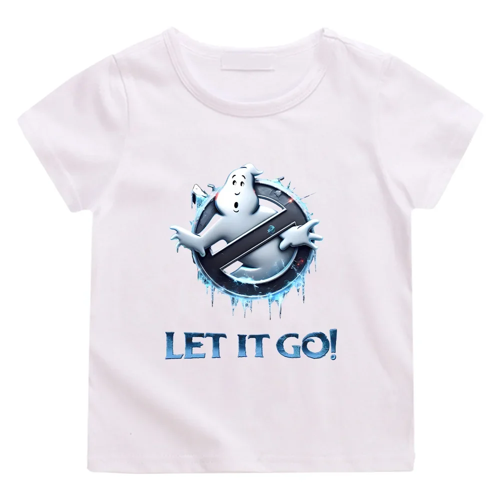 Children\'s T-shirts Ghostbusters Frozen Empire Ghost Busters Tees Funny Cotton Tshirt Kid Girl Boy Tops Summer Crewneck Clothing