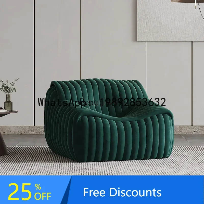 

Nordic minimalist wabi sand wind Nordic leather sofa modern simple leisure small apartment