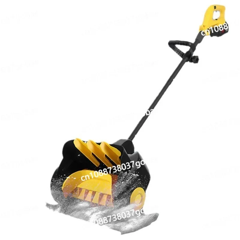 21V lithium battery brushless high power foldable hand push snow shovel removable and convenient