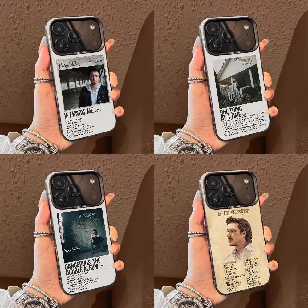 

M-Morgan Wallen One Thing at a Time Phone Case For iPhone 15,16,12,14,13,17,11,E,Max,Plus,Air,Pro,Mini Black Tpu Cover