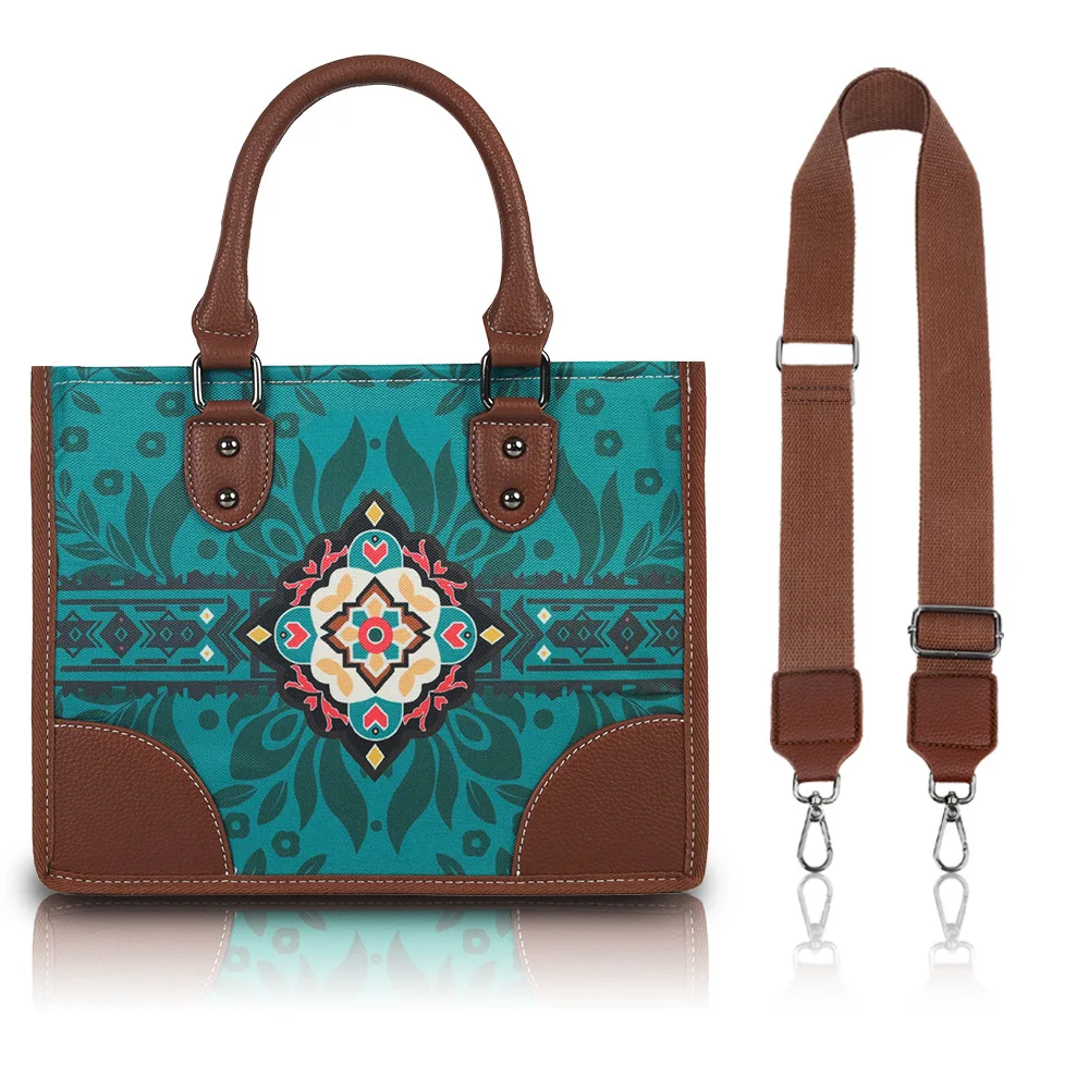 

Multifunctional Zipper Crossbody Bag for Women - Bohemian Style Adjustable Strap - Large Capacity Canvas