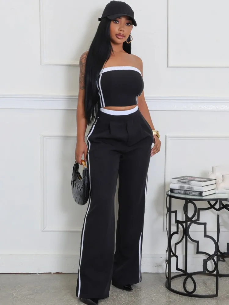 Set da donna da 2 pezzi 2025 Nuovo arrivo Primavera Estate Pring abbinato Set da due pezzi Top e pantaloni Abiti Abiti Abbigliamento Tute