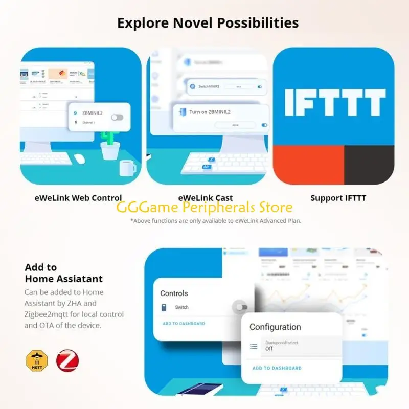 U55B ZBMINI Extreme L2 Zigbee DIY Switch No Neutral Wire Required 2 Way Control