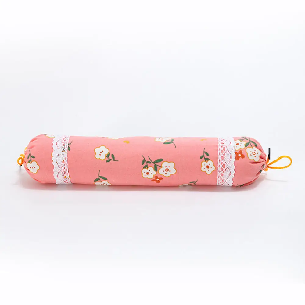 Herbal Wormwood Neck Pillow DIY Kit Cervical Support Cylinder Cushion Soft Fabric Traditional Handmade Health Care Tool