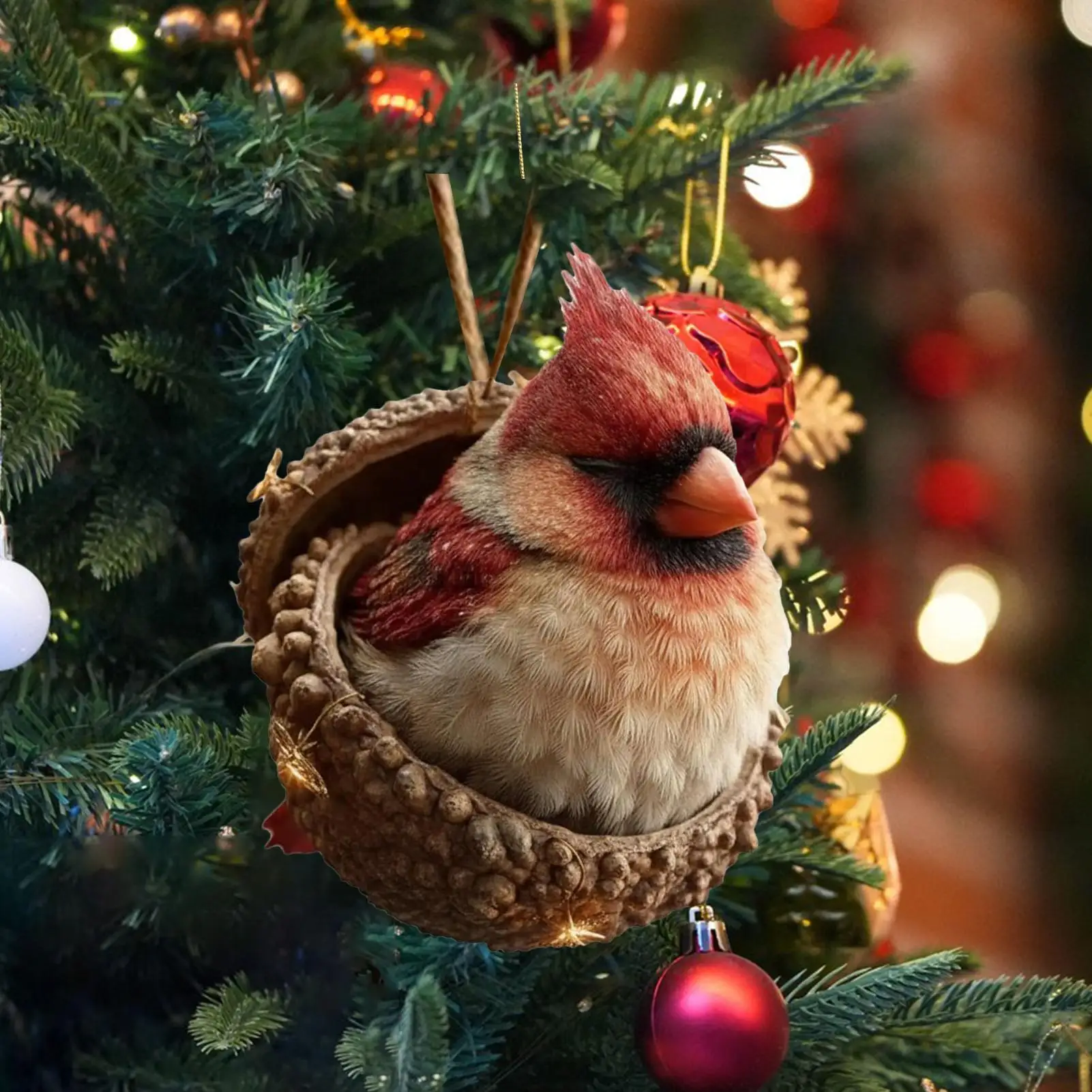 عيد الميلاد 2D الاكريليك الحيوانات قلادة شجرة عيد الميلاد معلقة الديكور الكمال هدية عيد 2025 عيد الميلاد نافيداد لوازم الحفلات #5