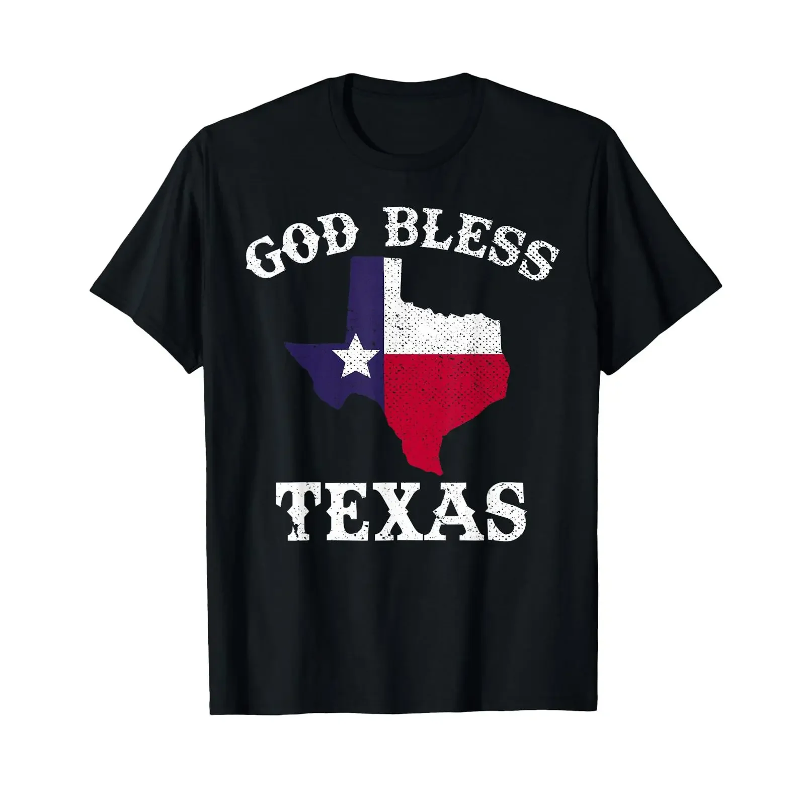 US State Texas Flag Texan God Bless T Shirt vintage Washed fashion Stylish graphic Stretched Comfortable Breathable homme