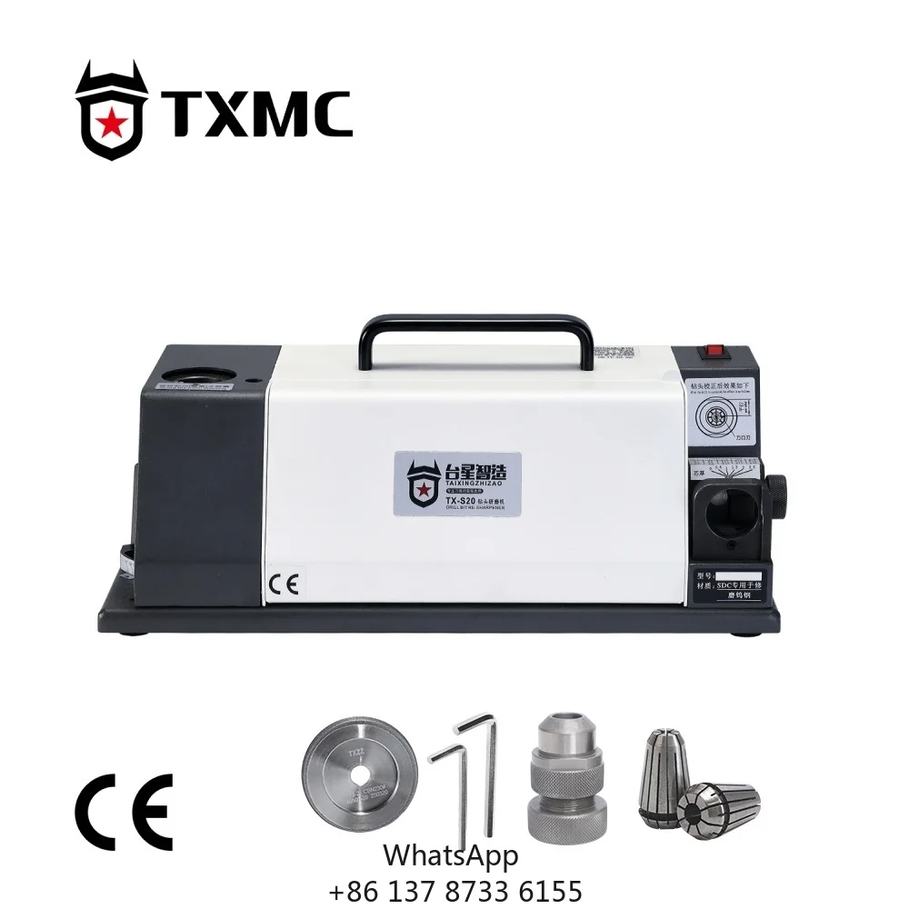 TXMC TX-S20 3-20mm Small Portable Accurate Durable Drill Bit Grinder Sharpener Machine