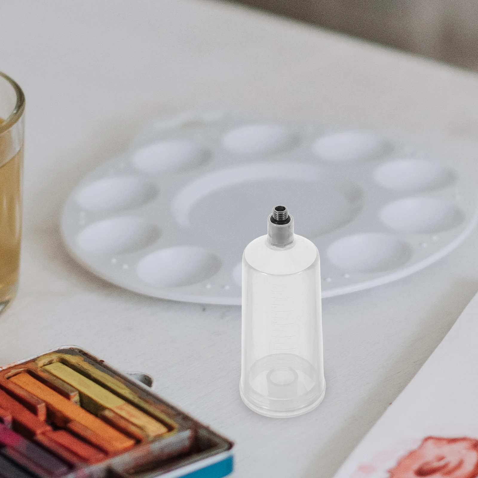 

Airbrush Bottle Dismountable Cup Portable Paint Bottles Injection Container Pot Oxygen