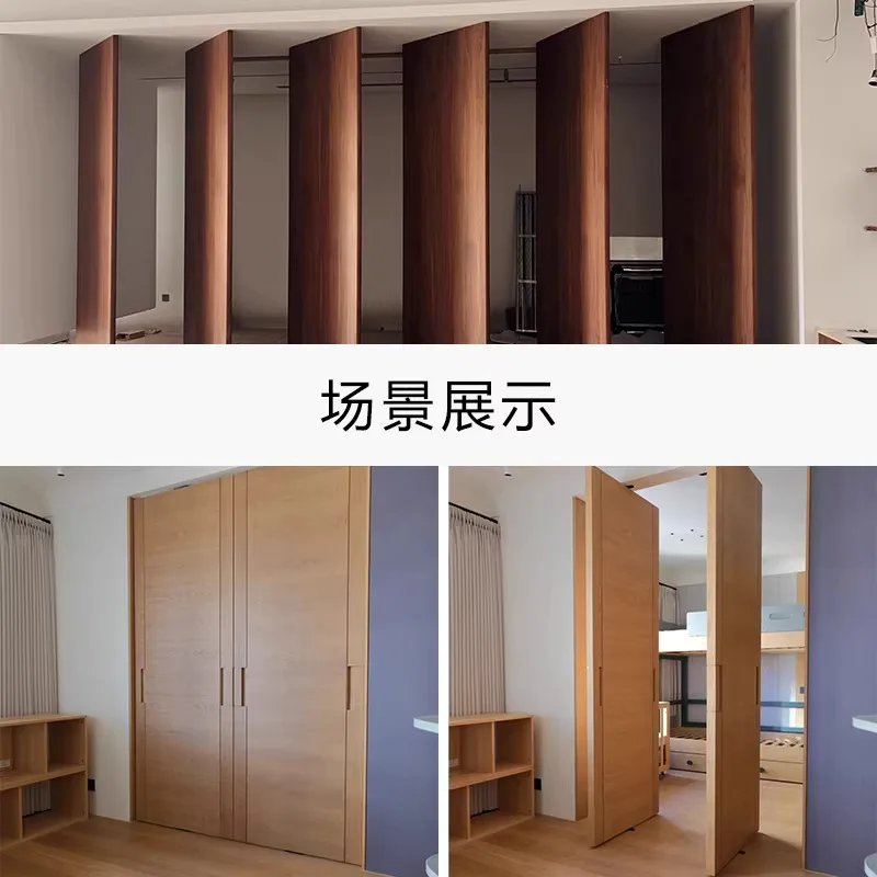 360 degree electric central axis revolving door hardware accessories system motor hidden off-axis door heaven and earth shaft do