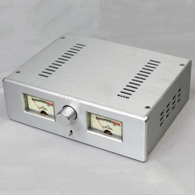 

All Aluminum Alloy Preamplifier Chassis with Dual VU Meters