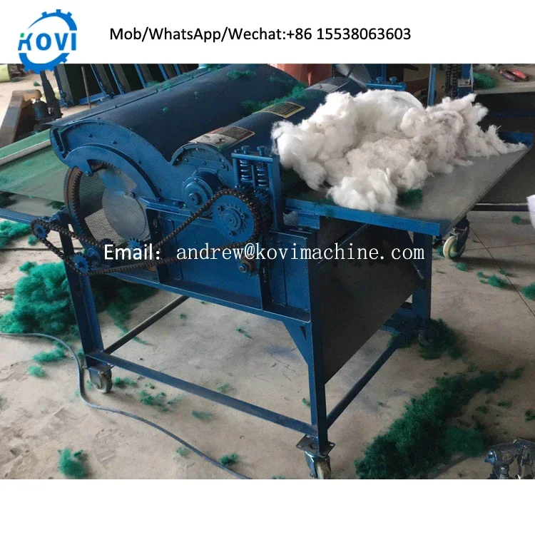 cotton opener polyester fiber opening machine hard cloth cotton yarn waste textile making recycling opening machine