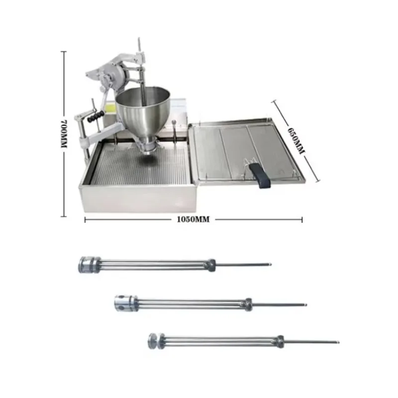Energy Efficient Electric Heated Mini Donut Maker With Unique Plum Blossom Shapes For Snack Shop Homemade Donut Production