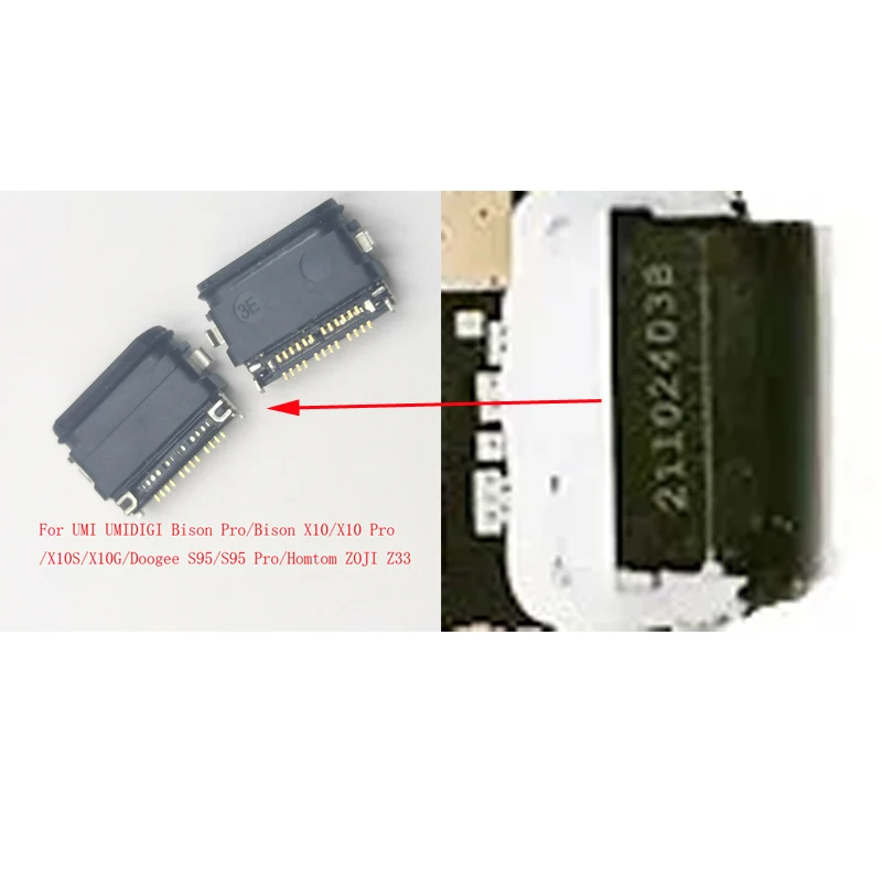2-20Pcs USB Charger Type C Dock Charging Connector Plug For Doogee S95 Homtom ZOJI Z33 UMI UMIDIGI Bison X10 X10 Pro X10S X10G