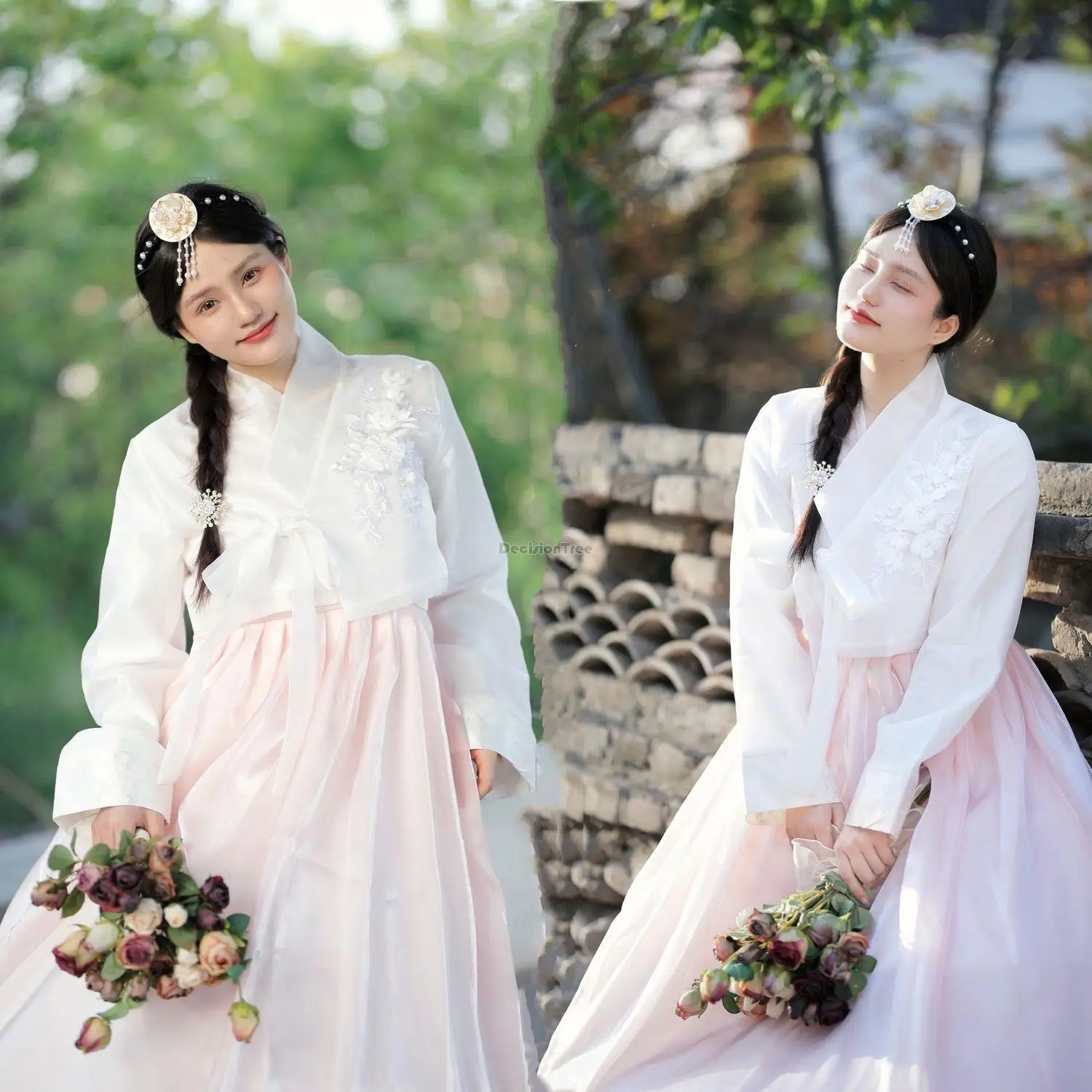 

2025 hanbok new korean style traditional women's high-end photo court dress performance costume fairy elegant daily hanbok s689