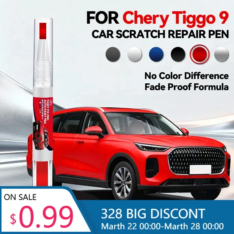 

Ручка-корректор для ремонта лакокрасочного покрытия Chery Tiggo 9, средство для удаления царапин, аксессуары для авто, черный, белый, синий, красный цвета