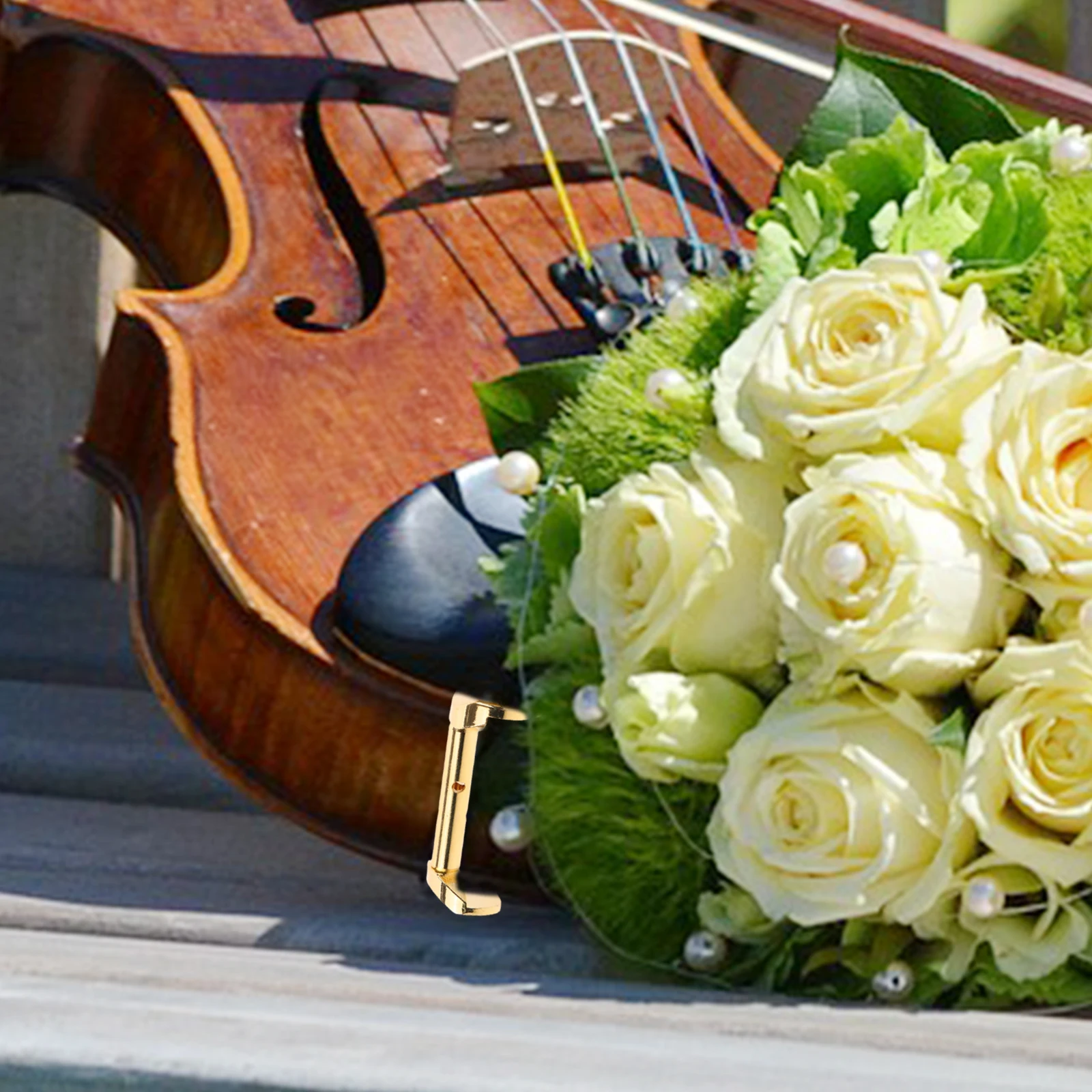 

2Pcs Strong Violin Chin Rest Screws Ergonomic Texture Efficient Practical Maintenance for All Players Violin Chin Rest Screws