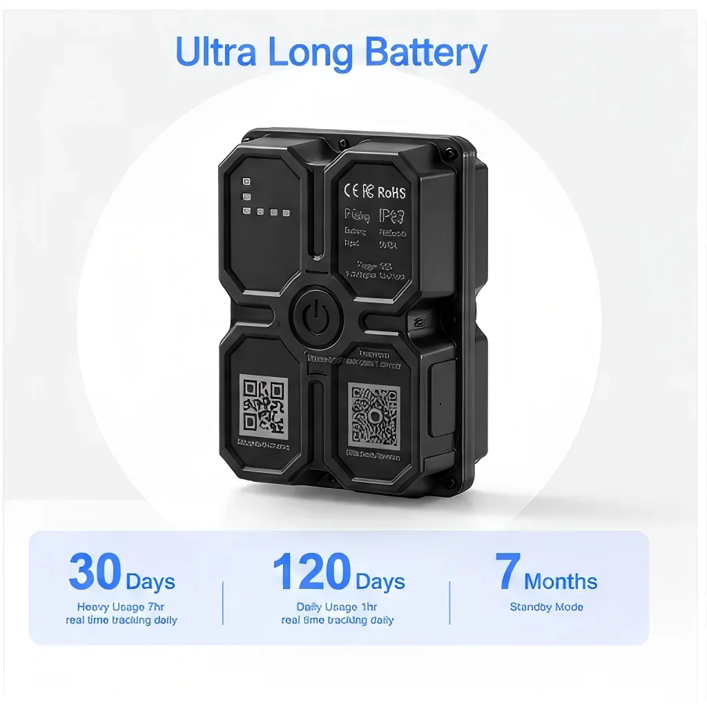 4G LTE GPS Tracker Track Device for Car Vehicle Truck Trailer Real-Time Anti-Theft Tracking 30+ Days Battery Life Subscription