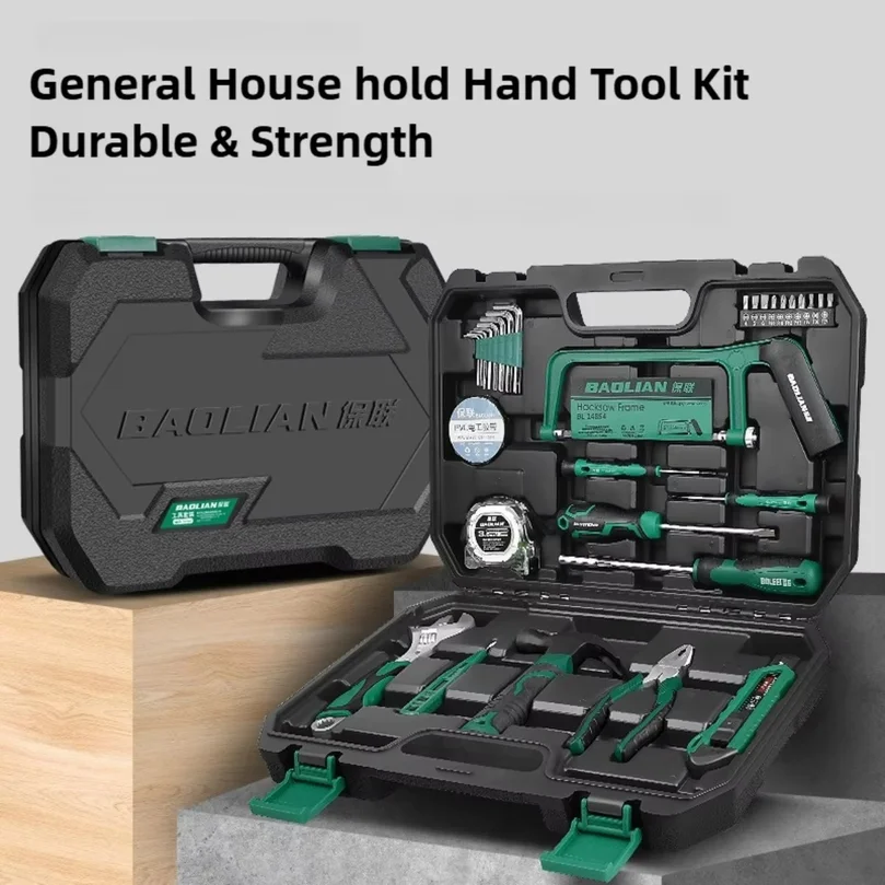 9/21/31pcs Tools Set General House Hold Hand Tool Kit Box with Plastic Toolbox Storage Case Used to Car Repair And Home Repair