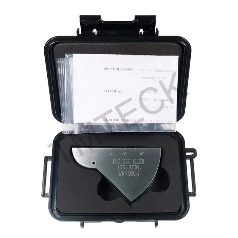 DSC Ultrasoon testblok Koolstofstalen blok voor ultrasone foutdetectie