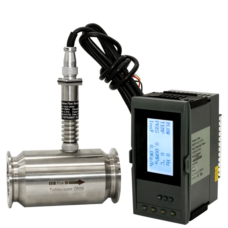 

4-20Ma Cone Fuel Oil Turbine Hydraulic Flow Meter Liquid Turbine Flowmeter Sensor Transmitter