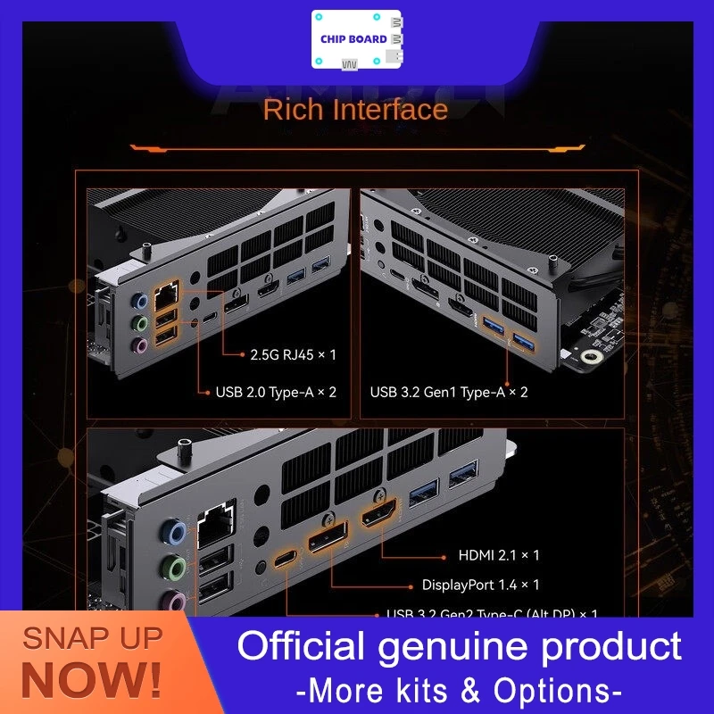 MINISFORUM BD895i SE ITX PC Motherboard & AMD Ryzen R9-8945HX CPU All-in-One Kit