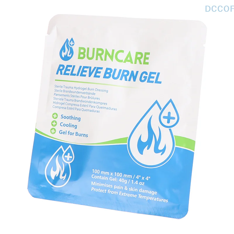 Patch de bandage pour les soins de la brûlure des plaies, kit de premiers soins, Charleroi Eve Emergency Medical Hydrogel Burn Gel IQUE o