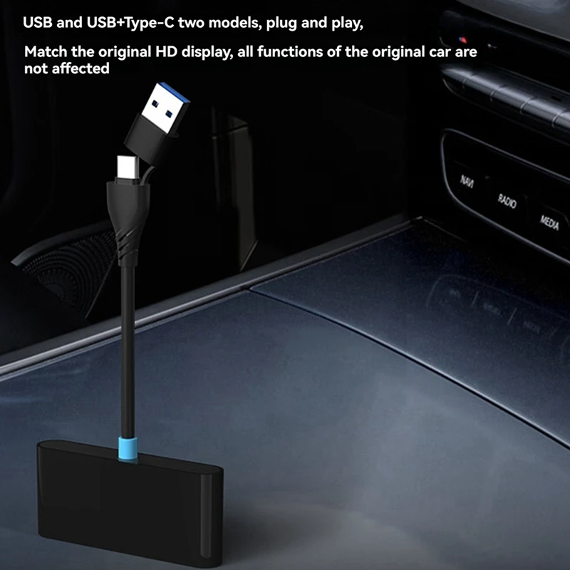 Adaptateur Carplay Box filaire vers Carplay sans fil, adaptateur automatique automatique intelligent, Android