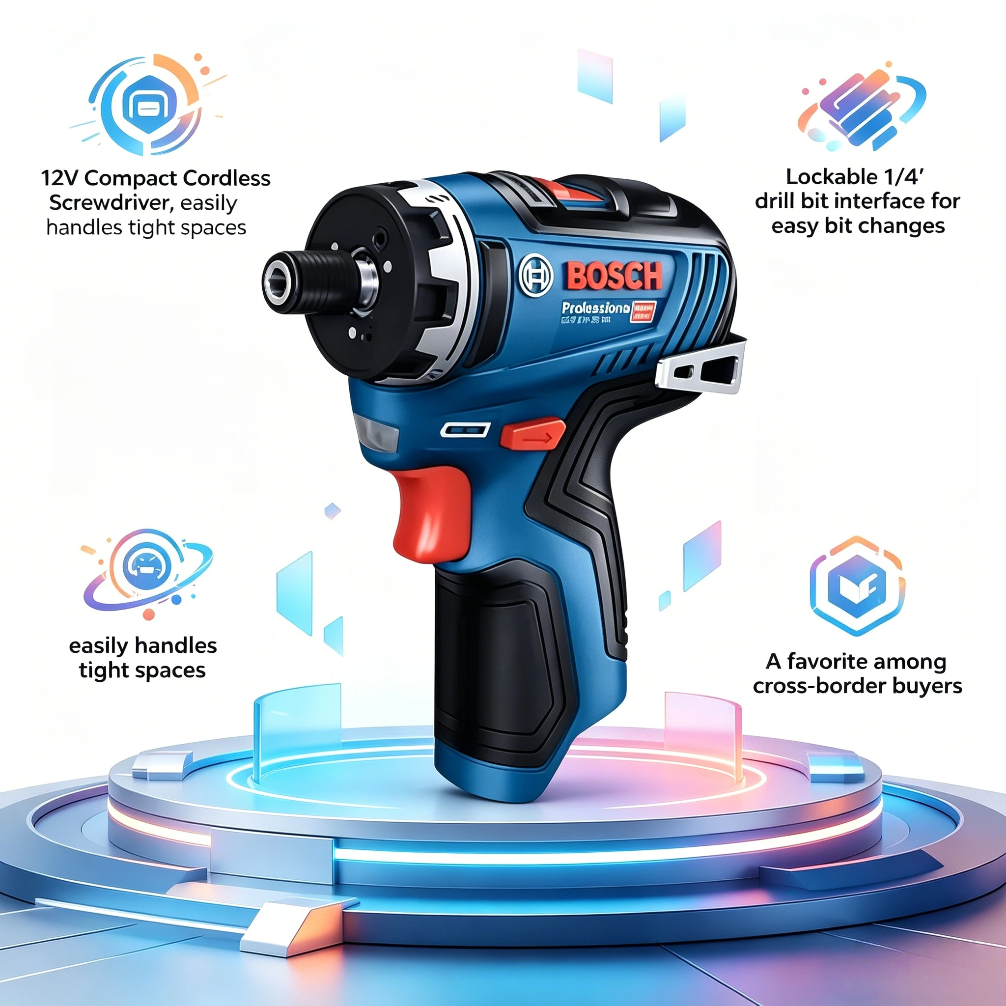 Bosch  GSR 12V-35 HX 12V Brushless Cordless Drill Driver/Screwdriver Li-Ion Battery Professional Electric Power Tool