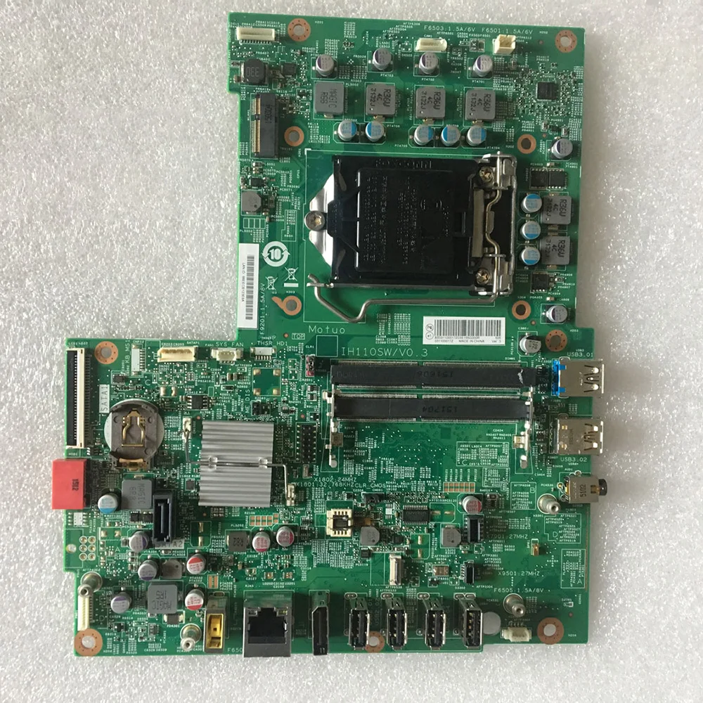 Desktop Mainboard For Lenovo M800Z M8300Z M8350Z IH110SW/V0.3 LM70Z 14072-1 External Power Port Motherboard Fully Tested