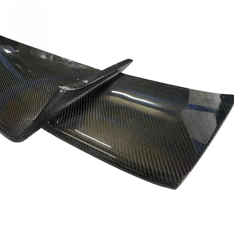High Quality B Style Real Carbon Fiber Roof Rear Spoiler Top Tail Wing