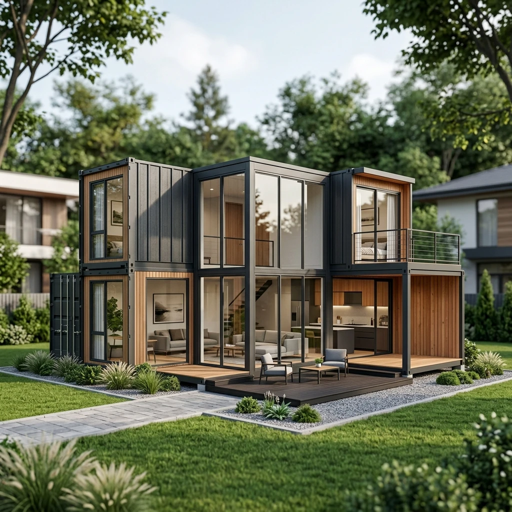 Modern Expandable Container House Modular House with 2 Bedroom Bathroom Kitchen for Residential Office Use
