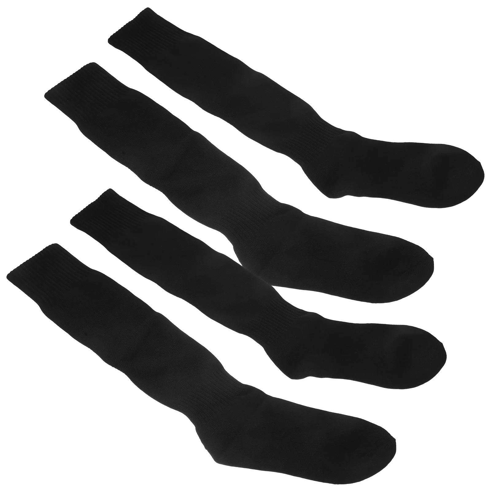 2Pairs الرياضة العجل الجوارب جوارب كرة القدم الطويلة مرونة عالية ماصة للرطوبة للجنسين جوارب رياضية للأنشطة الخارجية