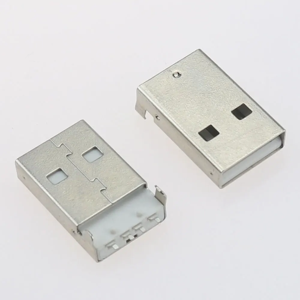 10 Stück USB 2.0 Stecker Typ A USB PCB-Steckverbinder 180 Grad SMT Männliche USB-Anschlüsse 4-polig SMD USB 2.0 Port – Detail 3