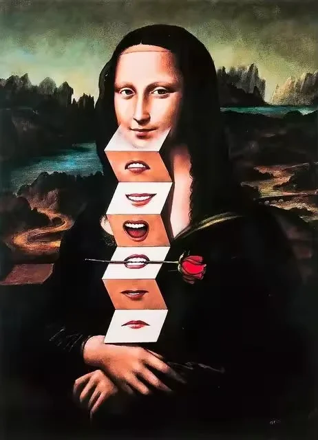 NONE Mona Lisa Badezimmer-Wandkunst-Poster, Drucke, Toilette, Humor, lustiges Davinci-inspiriertes Badezimmer, Vintage-Stil, schlechter Geruch, Leinwandgemälde, Dekor 7