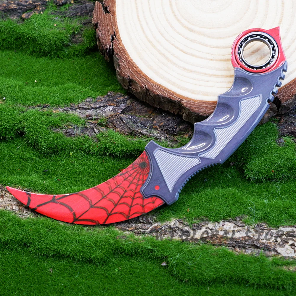 18cm GO Game karambi Peripheral Claw Knife weapons model Outdoor Training Knifes Unsharpened Cosplay Ornaments Gifts for Boys