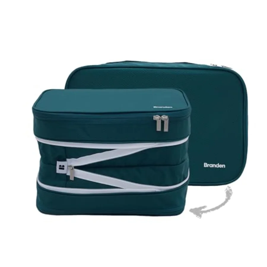 

Компрессионный органайзер для багажа X-Large, зеленый, для путешествий, самозатягивающийся, для коротких поездок и дорожных путешествий