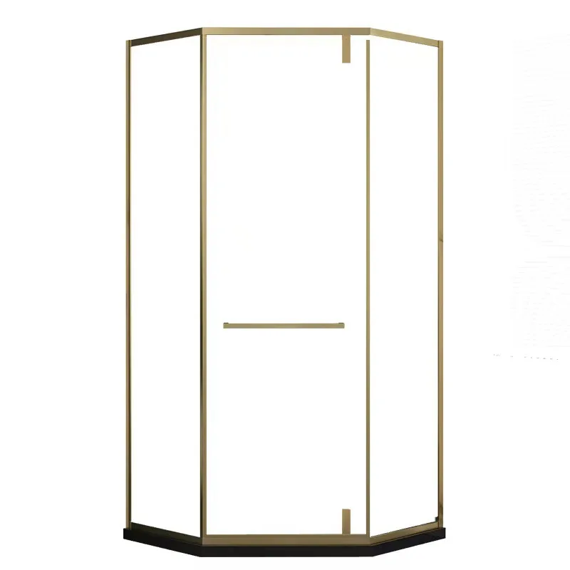 Diamond casement door Stainless steel shower room partition Barrier-free dry and wet separation Foshan bathroom non-slip