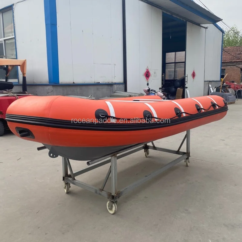 Heavy Duty Aluminum Rescue RIB Boat, Hypalon/PVC Inflatable Patrol Boat With CE Certification