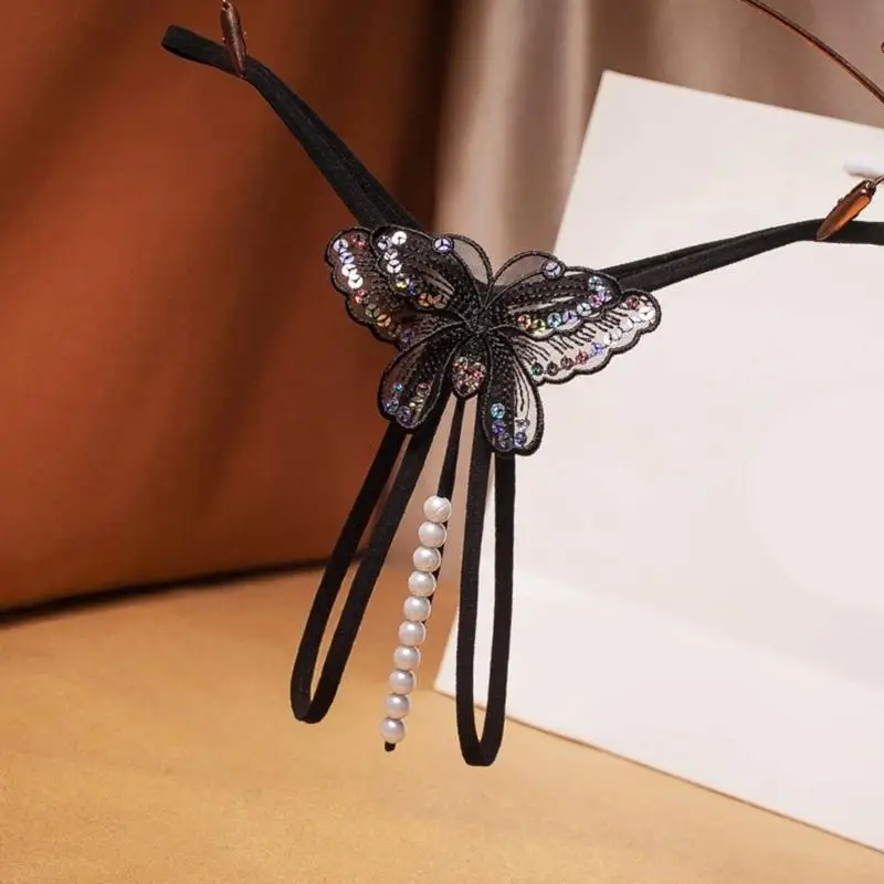 Женские-женщины-бабочка-кружевное-белье-подвесное-подвесное-подвесное-жемчужное-жемчужины